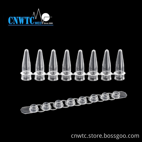 Optical Micro 8-Well PCR Tubes (0.1ml, 0.2ml) with QPCR Cap